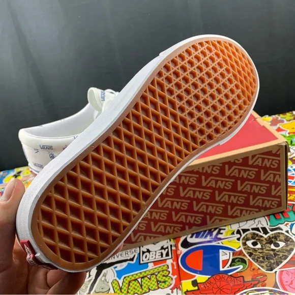 Vans Era White + Blue Logo Men's Various Sizes - Picture 4 of 13